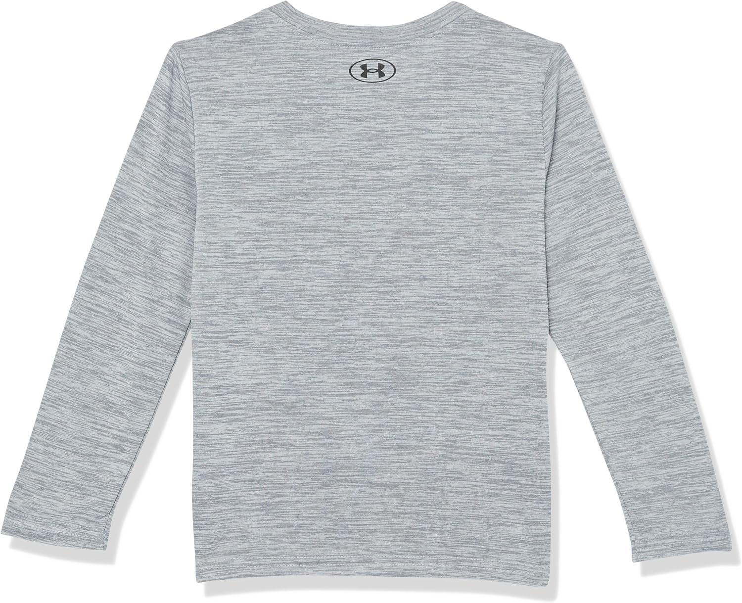 imageUnder Armour Boys Outdoor Long Sleeve Tee Stylish Crew Neckline Cute Full FitSteel  Valley Etch