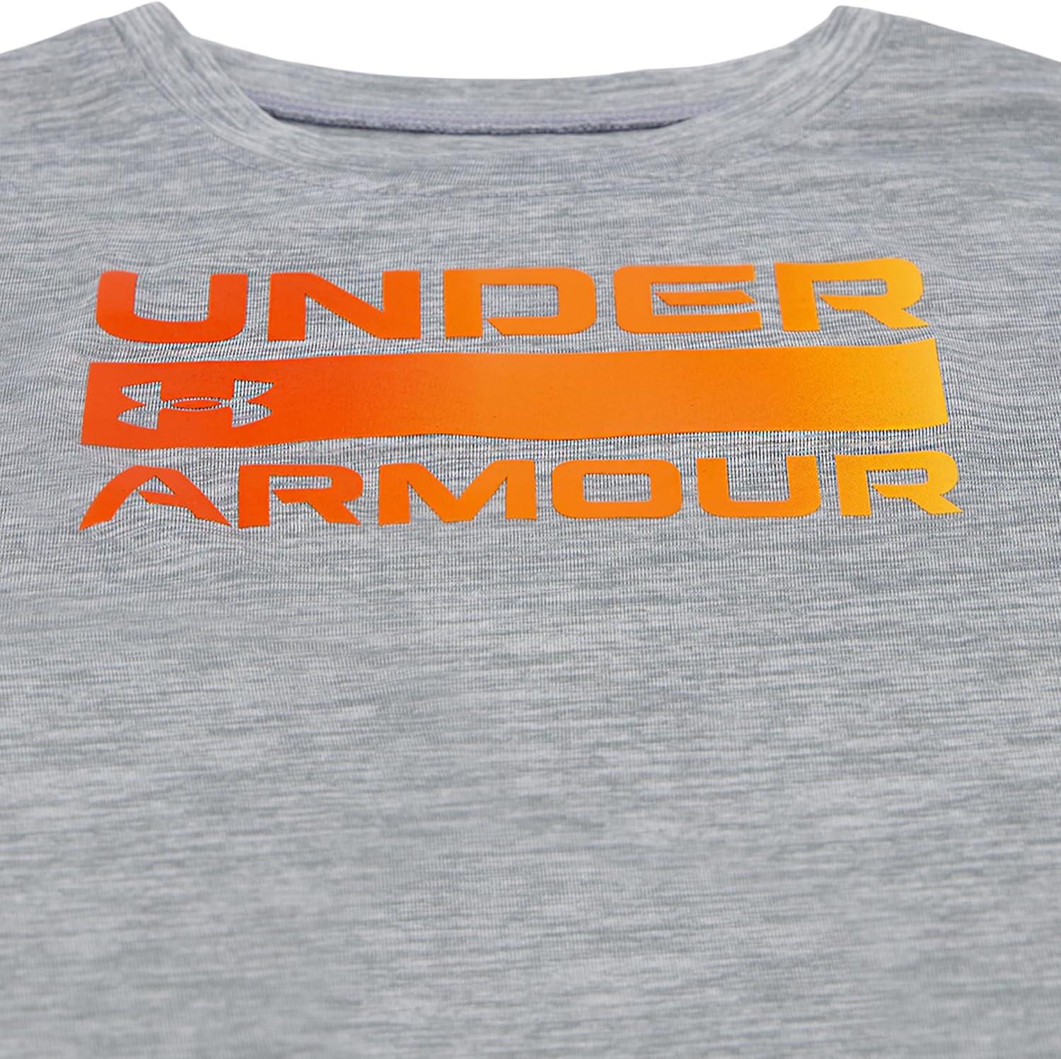 imageUnder Armour Boys Outdoor Long Sleeve Tee Stylish Crew Neckline Cute Full FitSteel Twist