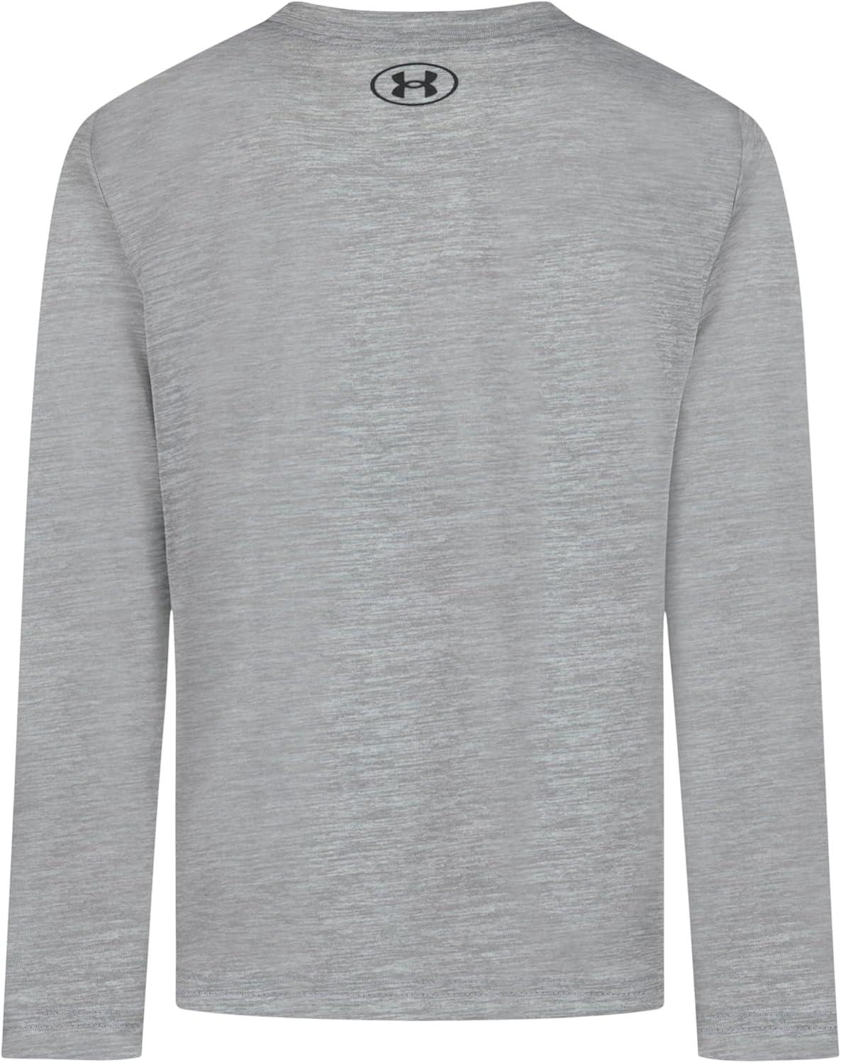 imageUnder Armour Boys Outdoor Long Sleeve Tee Stylish Crew Neckline Cute Full FitSteel Twist