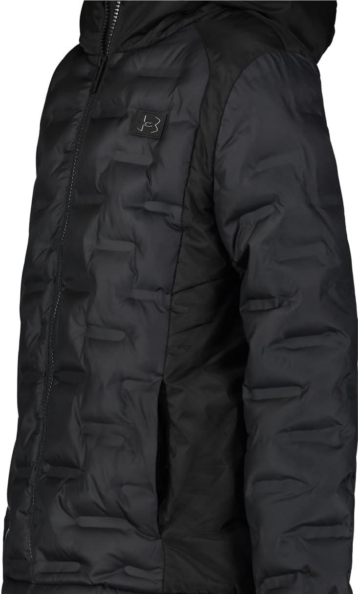 imageUnder Armour Boys Pronto Puffer Jacket MidWeight Zip Up Closure Repels WaterBlack Quilted