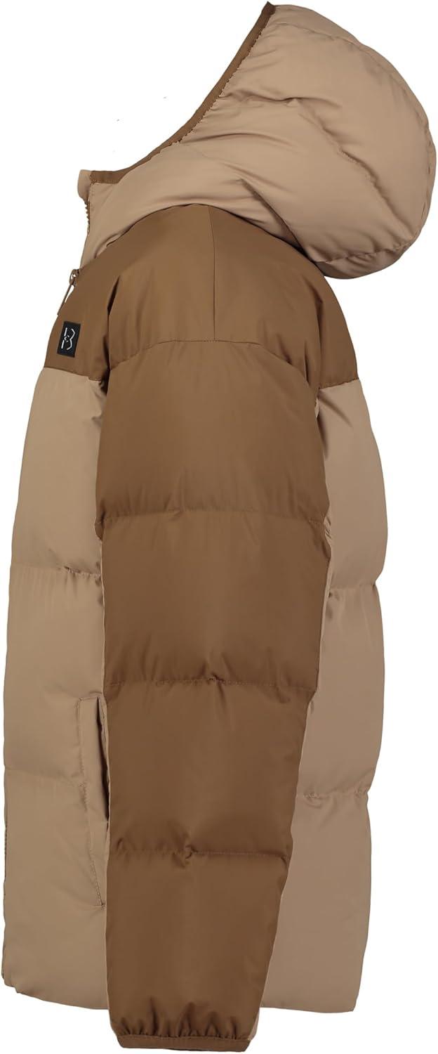 imageUnder Armour Boys Pronto Puffer Jacket MidWeight Zip Up Closure Repels WaterCamel
