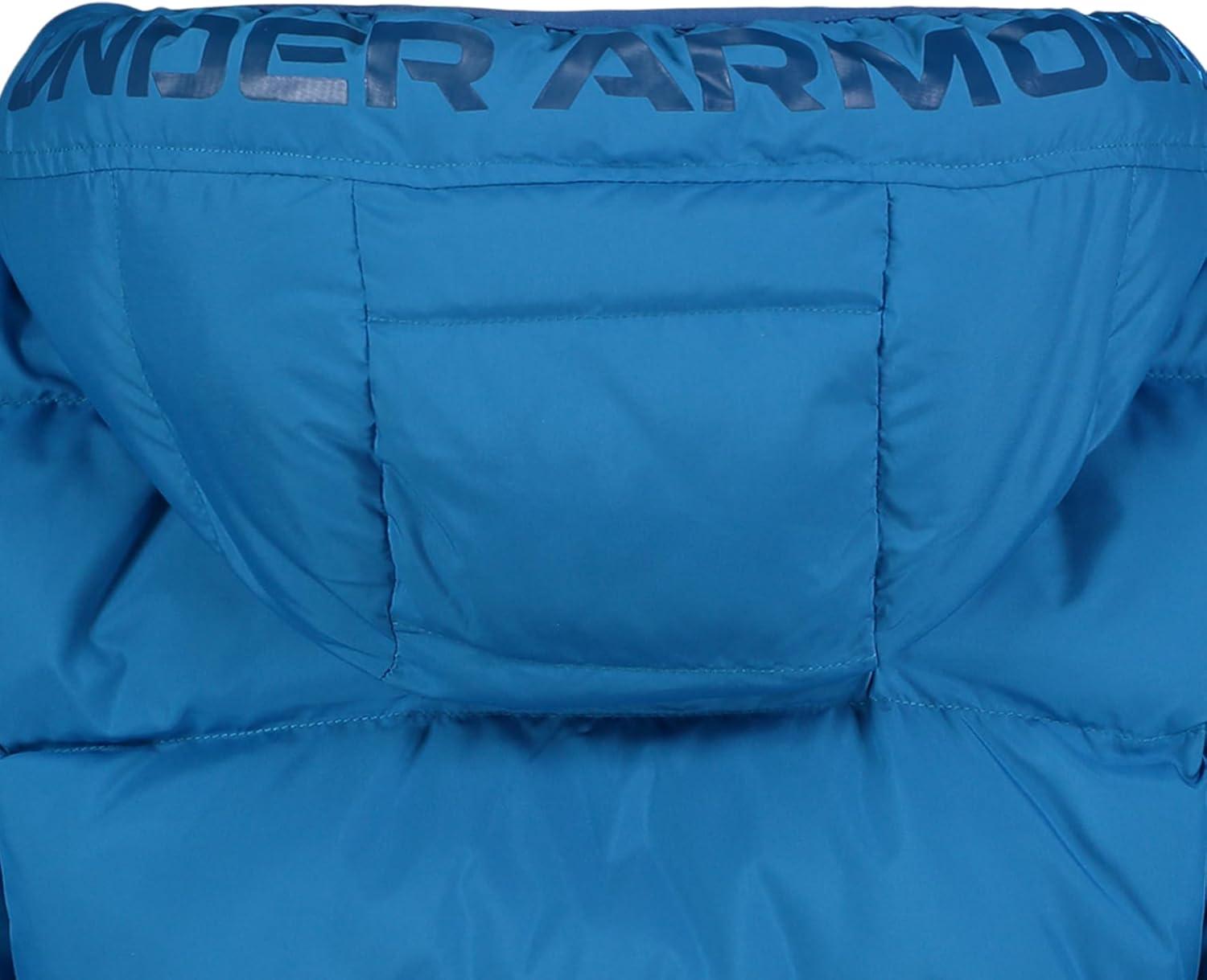 imageUnder Armour Boys Pronto Puffer Jacket MidWeight Zip Up Closure Repels WaterCosmic Blue