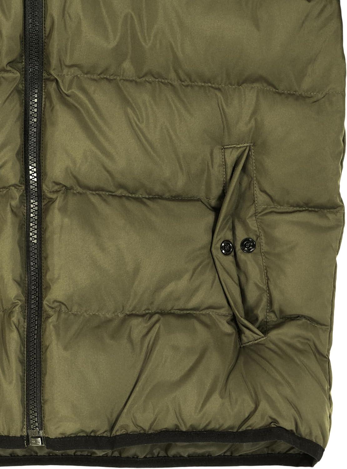imageUnder Armour Boys Pronto Puffer Jacket MidWeight Zip Up Closure Repels WaterExpedition Green