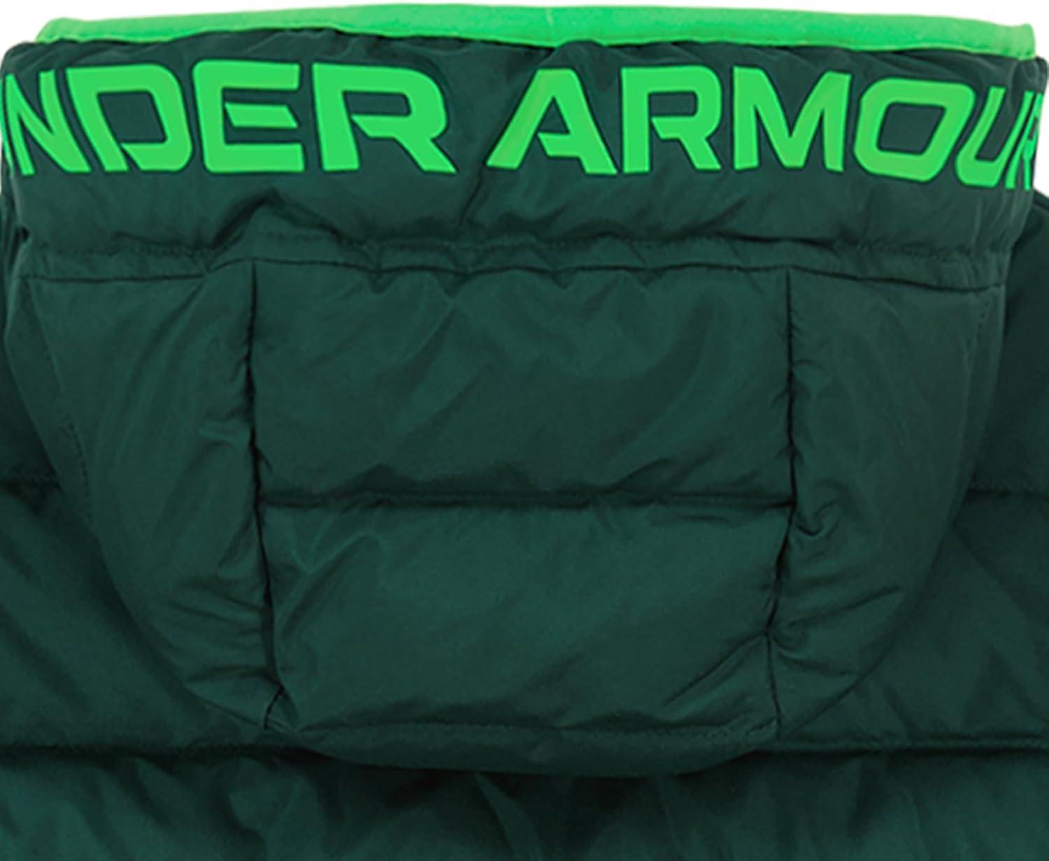 imageUnder Armour Boys Pronto Puffer Jacket MidWeight Zip Up Closure Repels WaterGreenwood