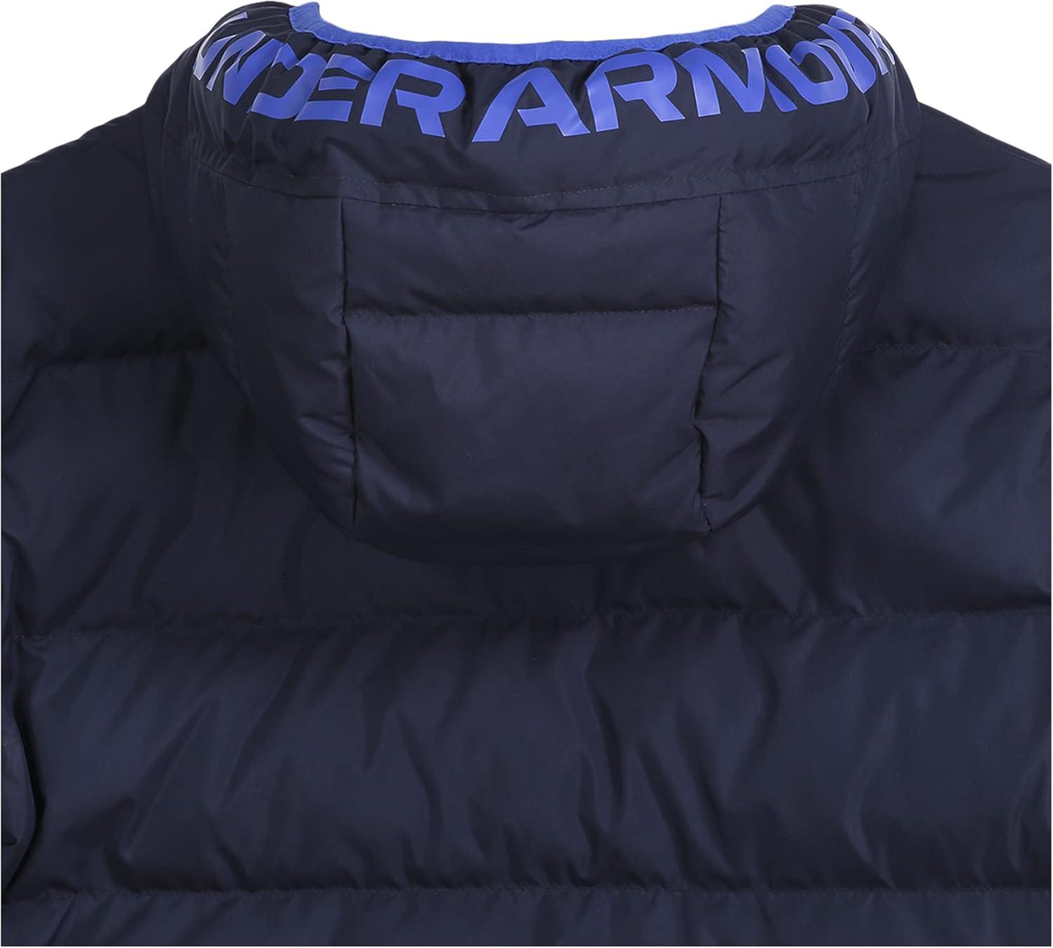 imageUnder Armour Boys Pronto Puffer Jacket MidWeight Zip Up Closure Repels WaterMidnight Navy Solid