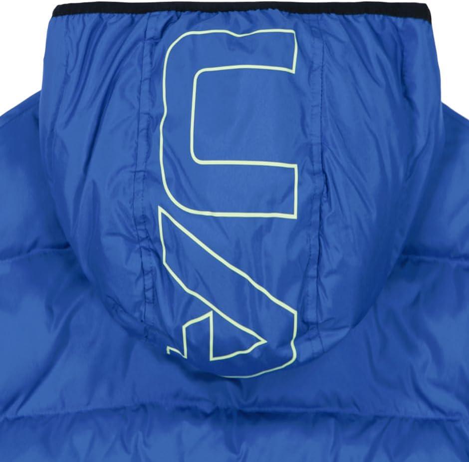 imageUnder Armour Boys Pronto Puffer Jacket MidWeight Zip Up Closure Repels WaterTech Blue