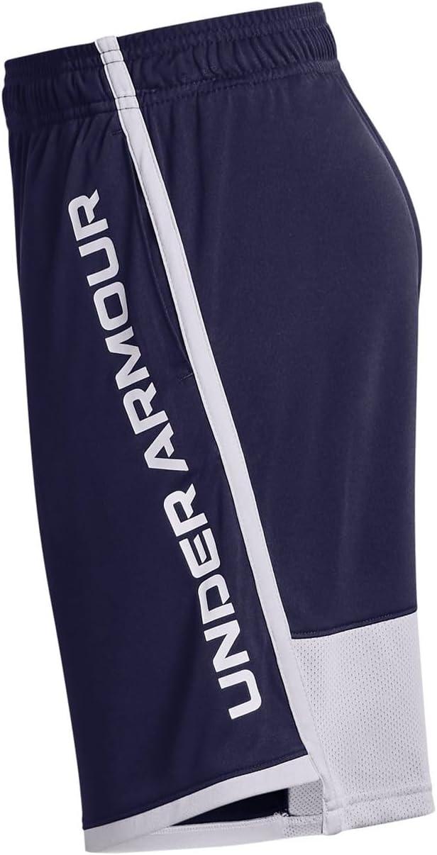 imageUnder Armour Boys Stunt 30 Shorts410 Midnight Navy  Mod Gray  White