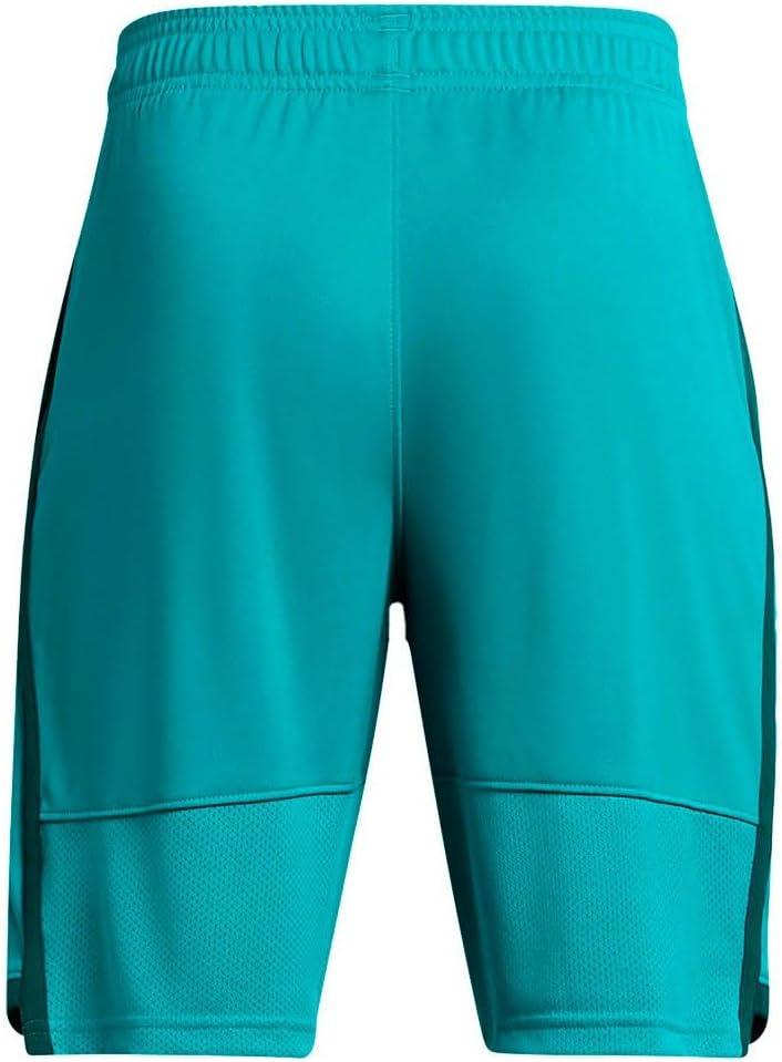 imageUnder Armour Boys Stunt 30 Shorts464 Circuit Teal  Hydro Teal  Highvis Yellow