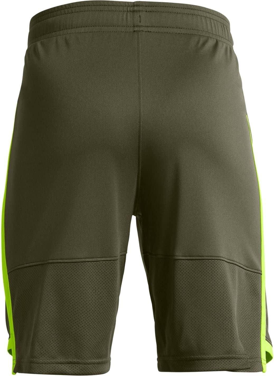 imageUnder Armour Boys Stunt 30 ShortsMarine Od Green 390Highvis Yellow