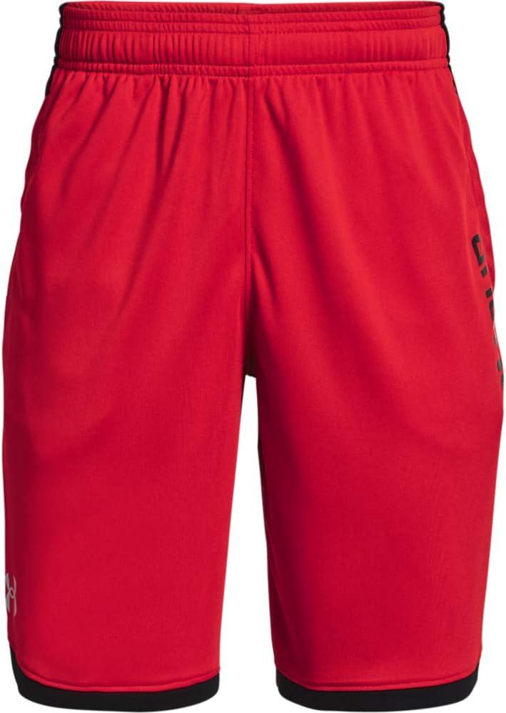 imageUnder Armour Boys Stunt 30 ShortsRed 600Mod Gray