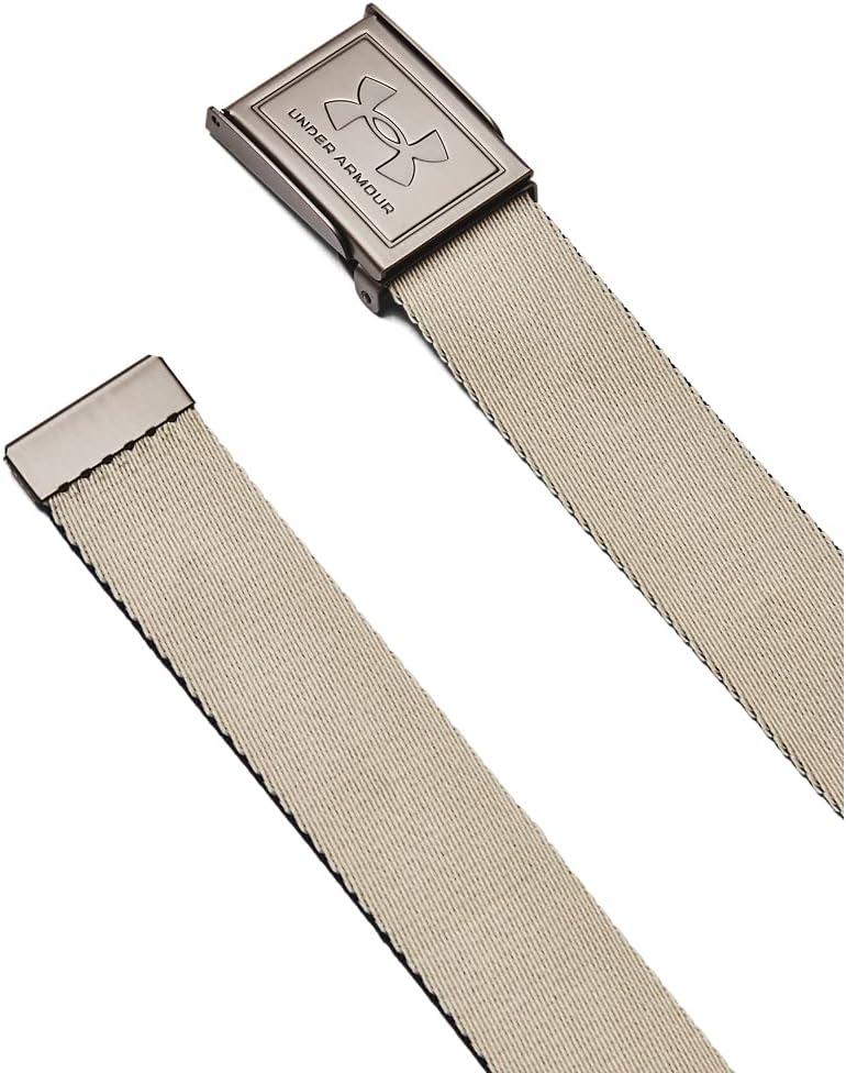 imageUnder Armour Boys Webbing Belt410 Midnight Navy  Khaki Base  Silver