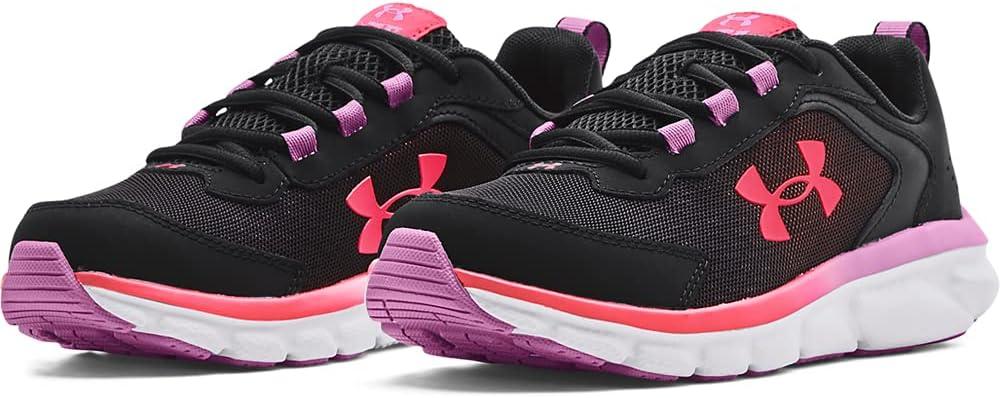 imageUnder Armour UnisexBaby Grade School Assert 9 Running Shoe002 BlackJellyfishBlitz Red