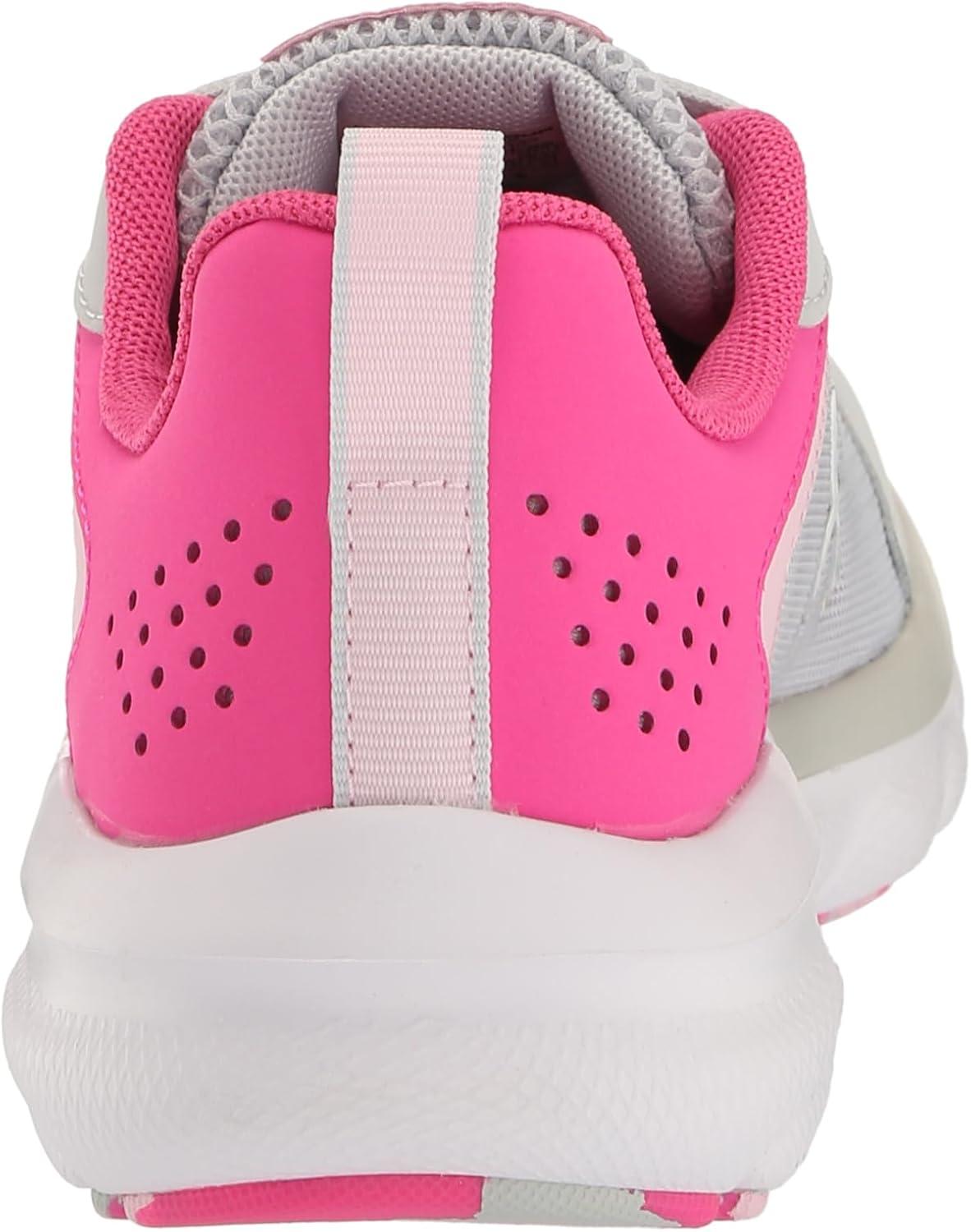 imageUnder Armour UnisexBaby Grade School Assert 9 Running Shoe104 Halo GrayRebel PinkIridescent