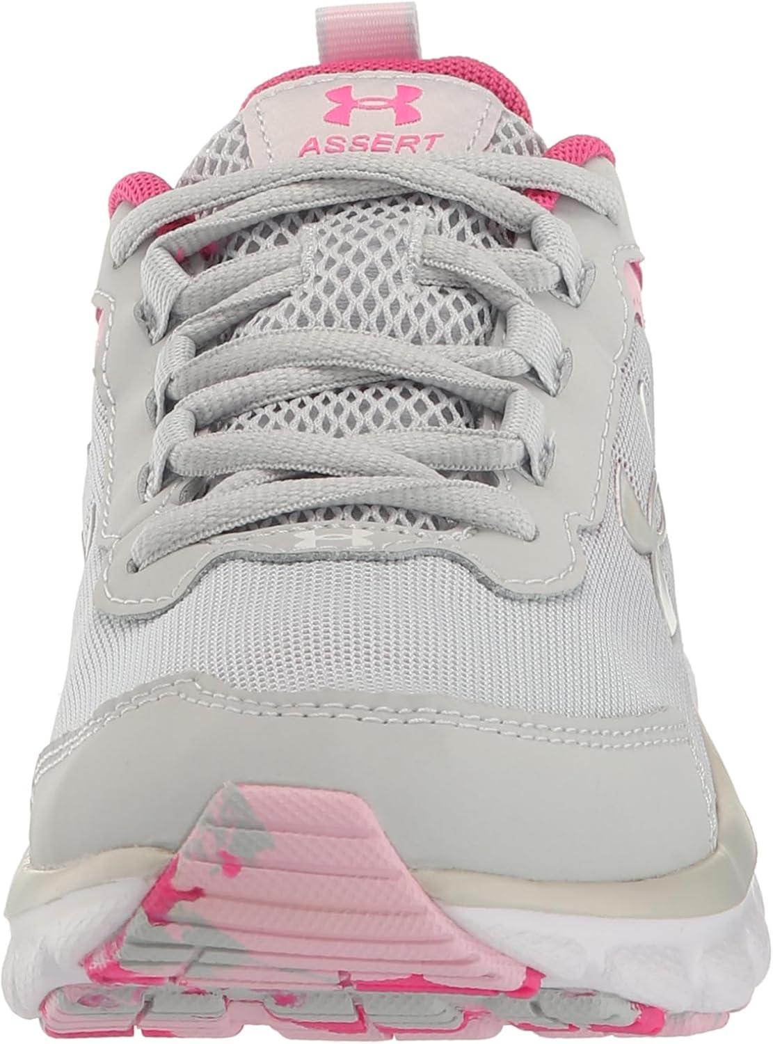 imageUnder Armour UnisexBaby Grade School Assert 9 Running Shoe104 Halo GrayRebel PinkIridescent