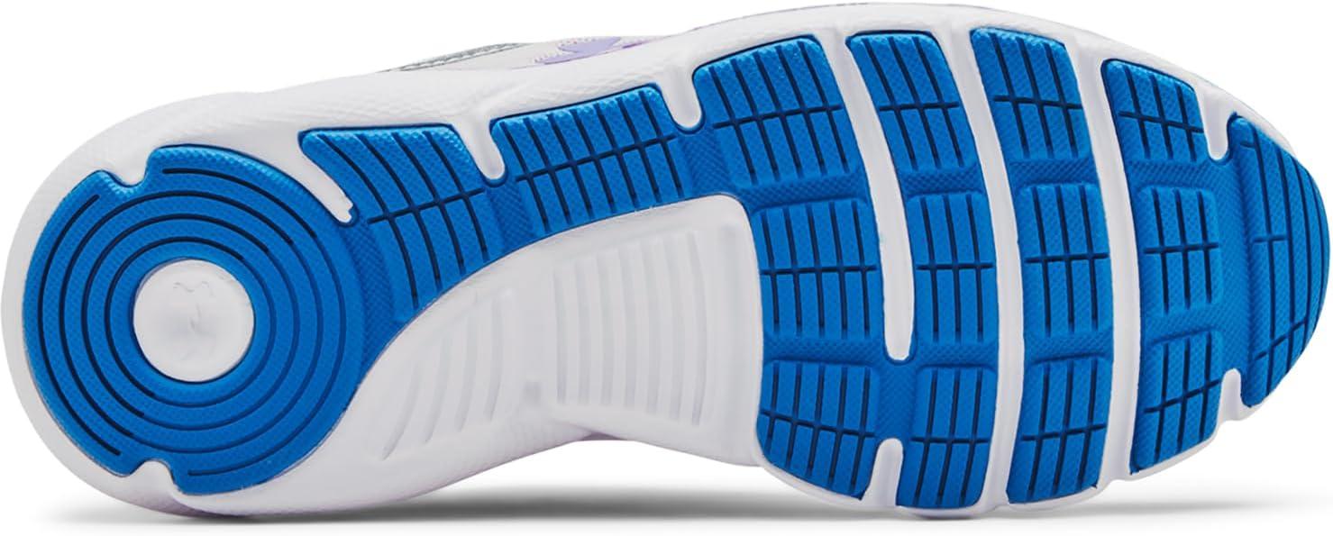imageUnder Armour UnisexBaby Grade School Assert 9 Running Shoe106 Halo GrayWhiteVivid Lilac