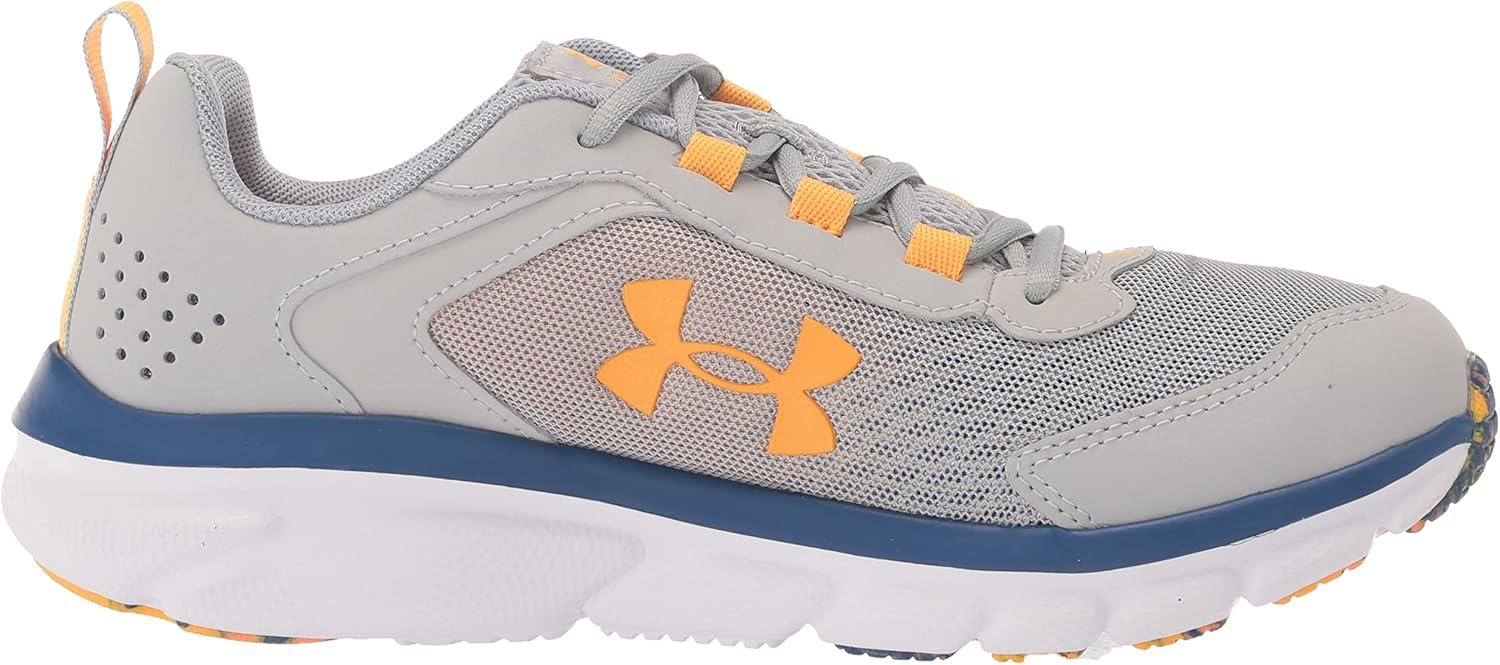 imageUnder Armour UnisexBaby Grade School Assert 9 Running Shoe108 Mod GrayBauhaus BlueRise