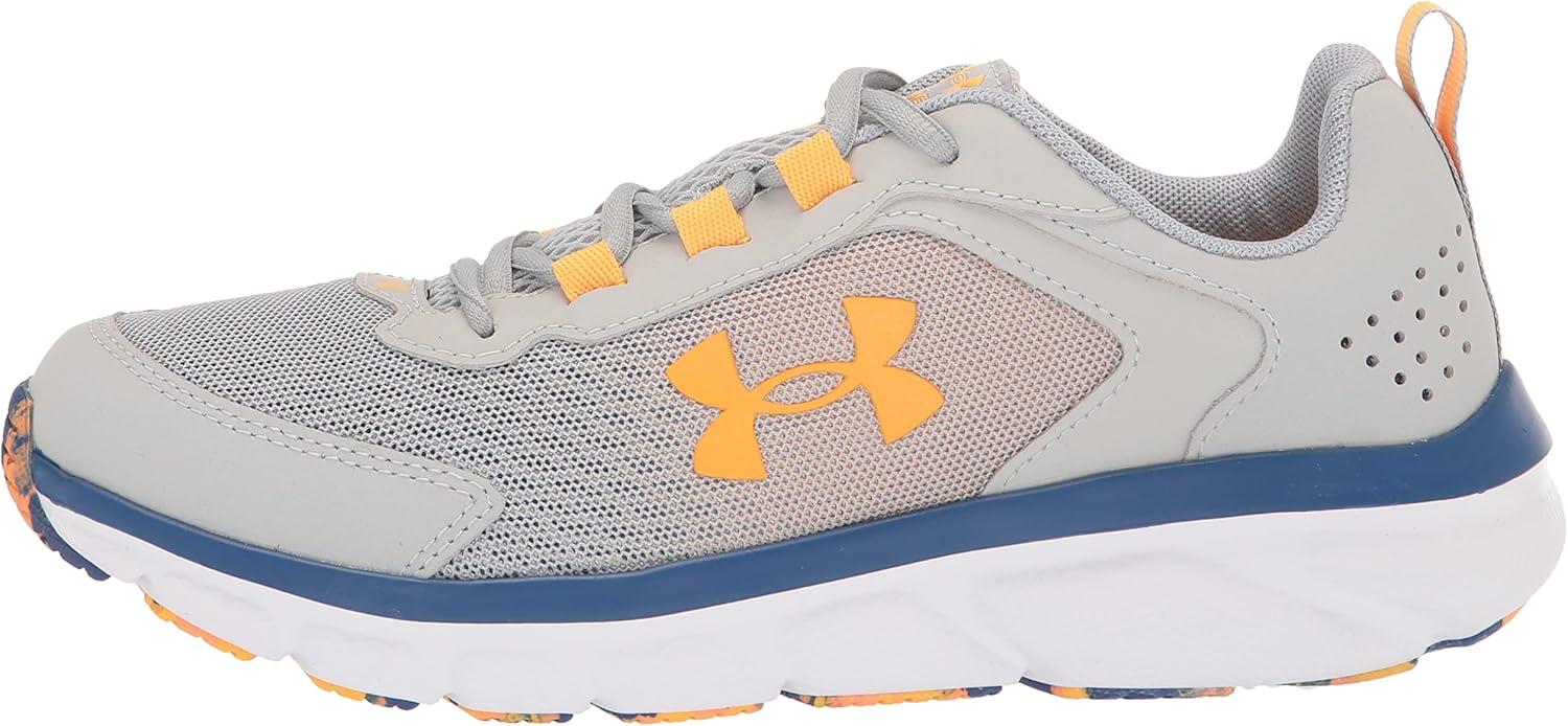 imageUnder Armour UnisexBaby Grade School Assert 9 Running Shoe108 Mod GrayBauhaus BlueRise