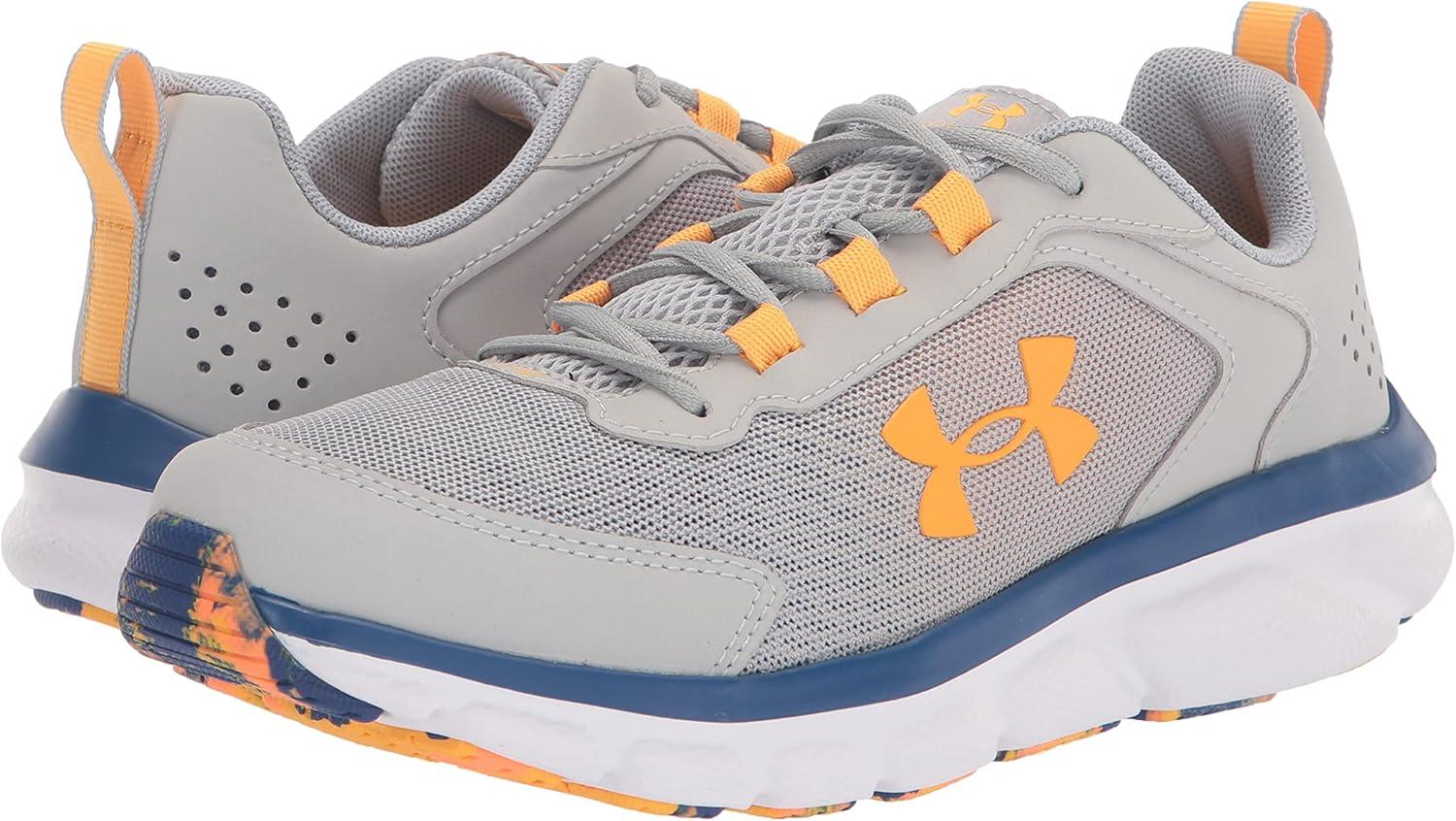 imageUnder Armour UnisexBaby Grade School Assert 9 Running Shoe108 Mod GrayBauhaus BlueRise