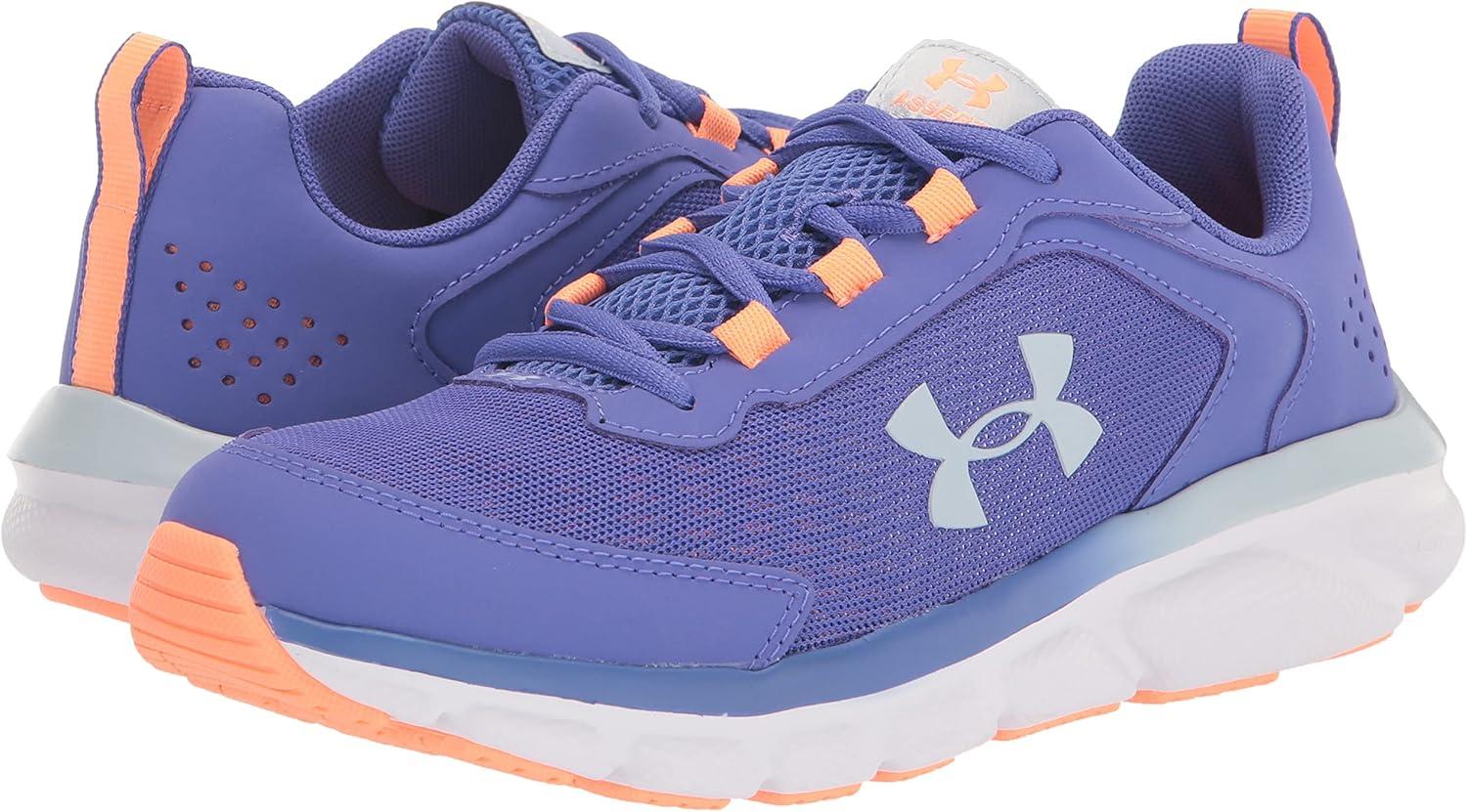 imageUnder Armour UnisexBaby Grade School Assert 9 Running Shoe500 Brilliant VioletAfterglowOxford Blue