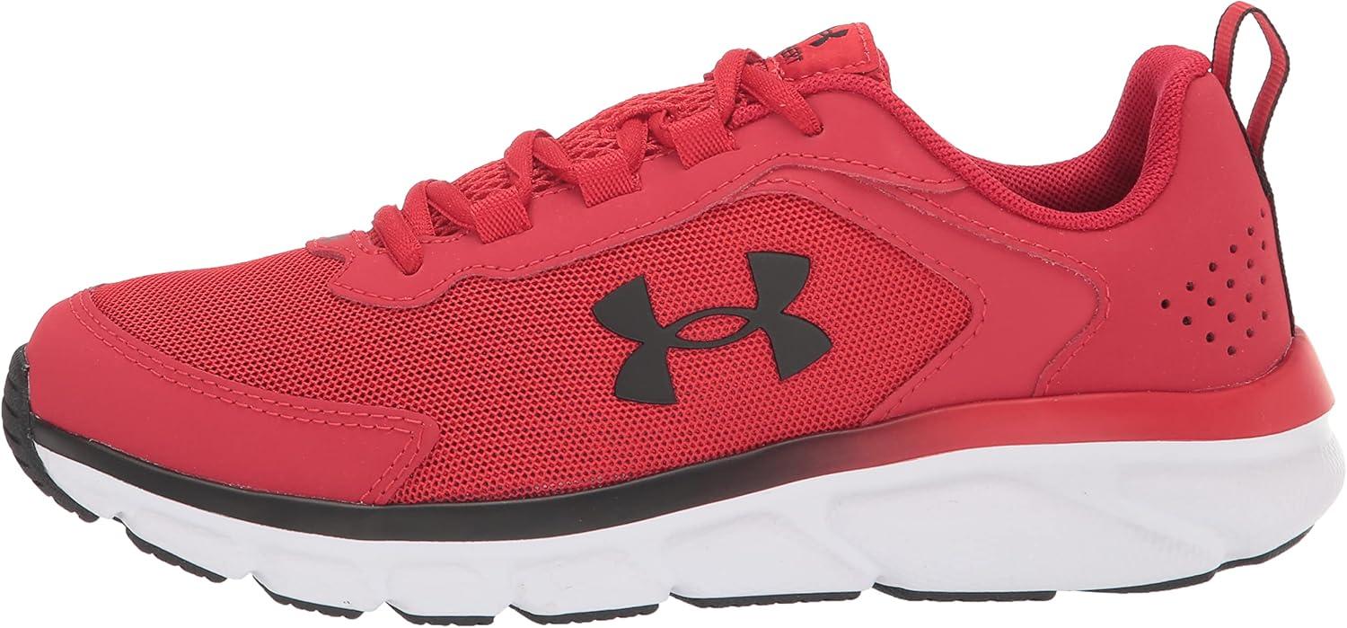 imageUnder Armour UnisexBaby Grade School Assert 9 Running Shoe600 RedWhiteBlack