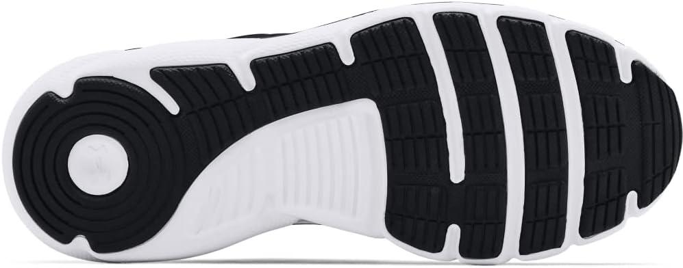imageUnder Armour UnisexBaby Grade School Assert 9 Running ShoeBlackWhite