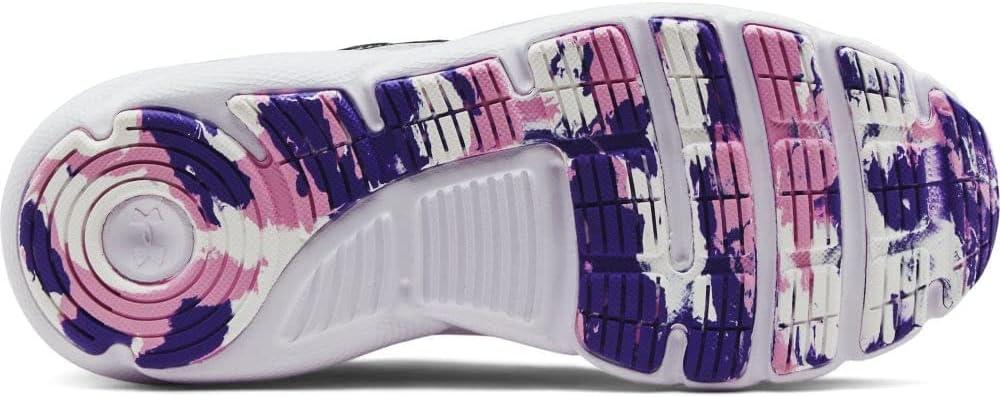 imageUnder Armour UnisexBaby Grade School Assert 9 Running ShoeGray Wolf 100Pacific Purple