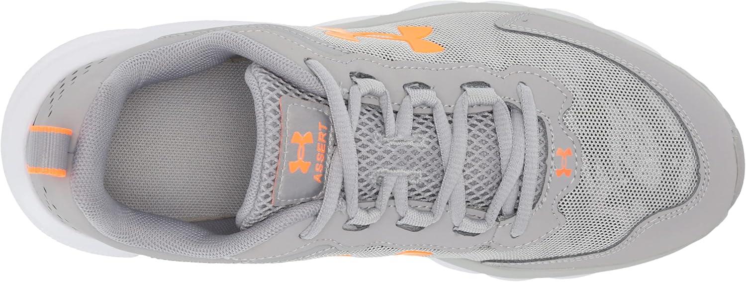 imageUnder Armour UnisexBaby Grade School Assert 9 Running ShoeGray Wolf 103White