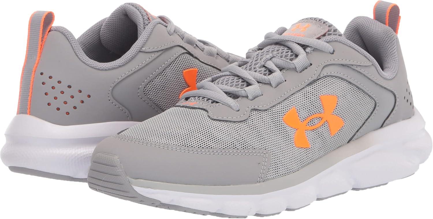imageUnder Armour UnisexBaby Grade School Assert 9 Running ShoeGray Wolf 103White