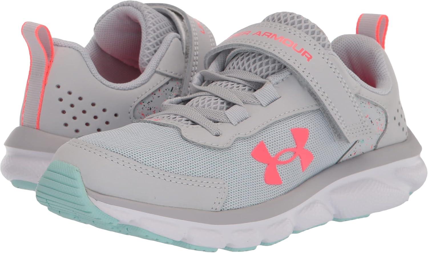 imageUnder Armour UnisexBaby Grade School Assert 9 Running ShoeHalo Gray 100White