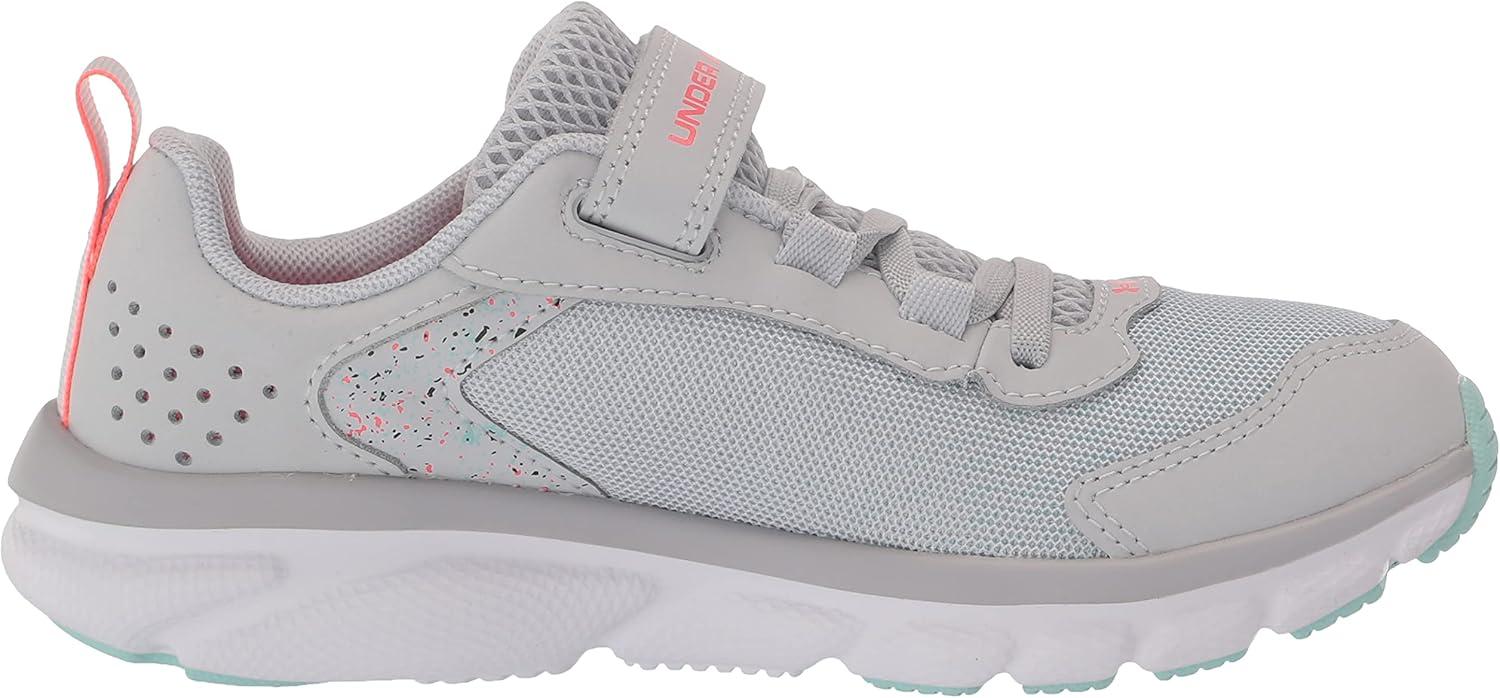 imageUnder Armour UnisexBaby Grade School Assert 9 Running ShoeHalo Gray 100White