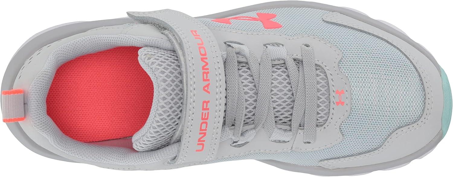 imageUnder Armour UnisexBaby Grade School Assert 9 Running ShoeHalo Gray 100White
