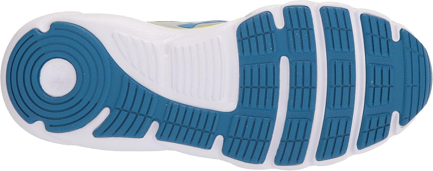 imageUnder Armour UnisexBaby Grade School Assert 9 Running ShoeMod Gray 104Cruise Blue