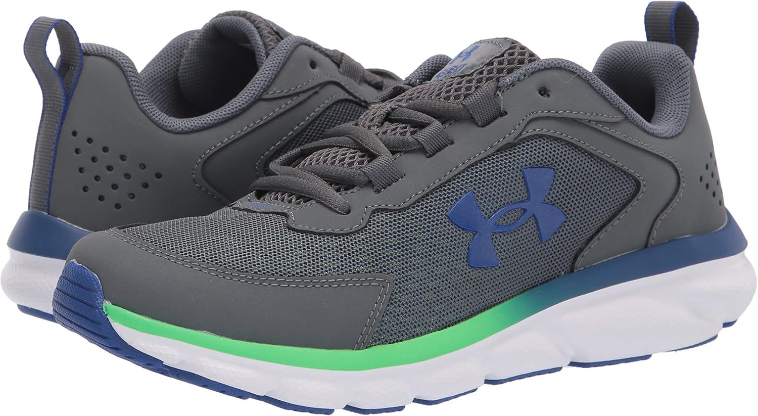 imageUnder Armour UnisexBaby Grade School Assert 9 Running ShoePitch Gray 101White