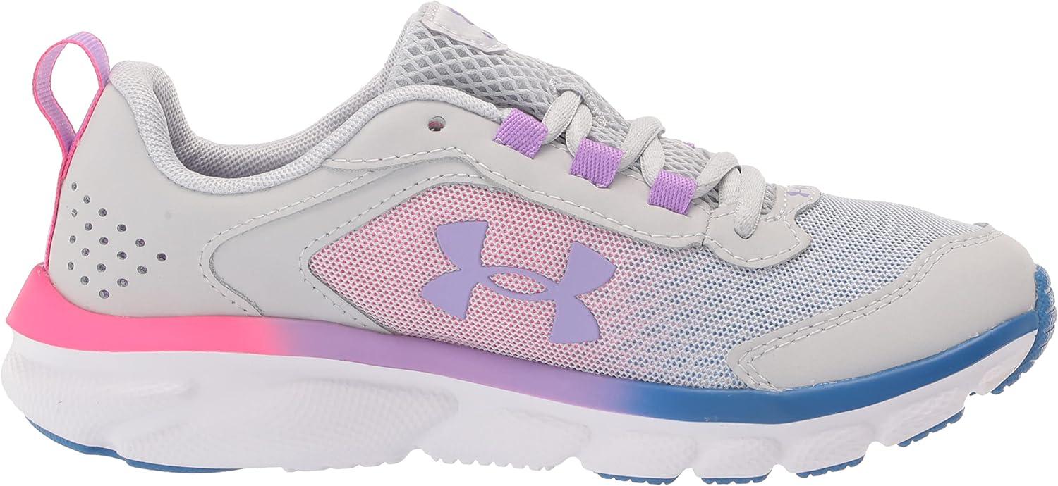 imageUnder Armour UnisexChild Grade School Assert 9 Sneaker106 Halo GrayWhiteVivid Lilac