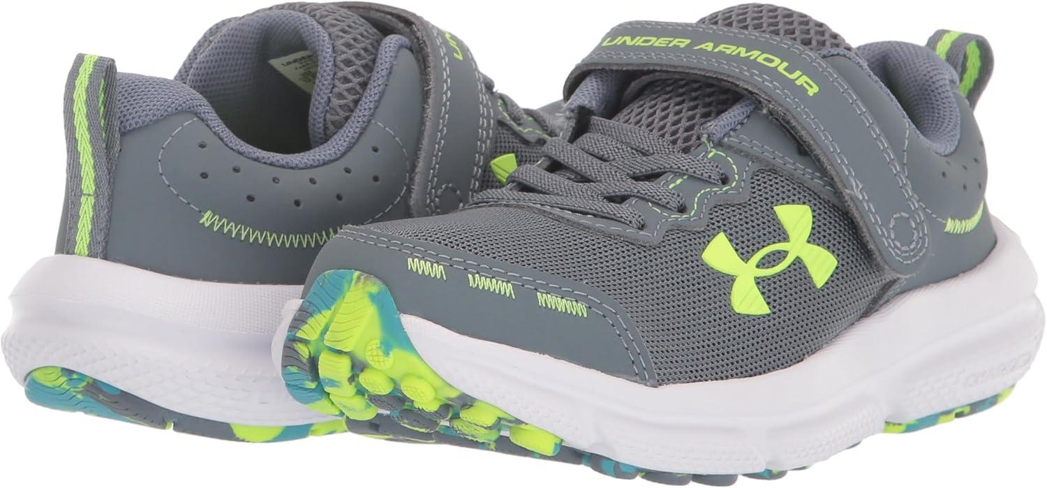 imageUnder Armour UnisexChild Pre School Assert 10 Alternate Closure101 GravelGlacier BlueLime Surge