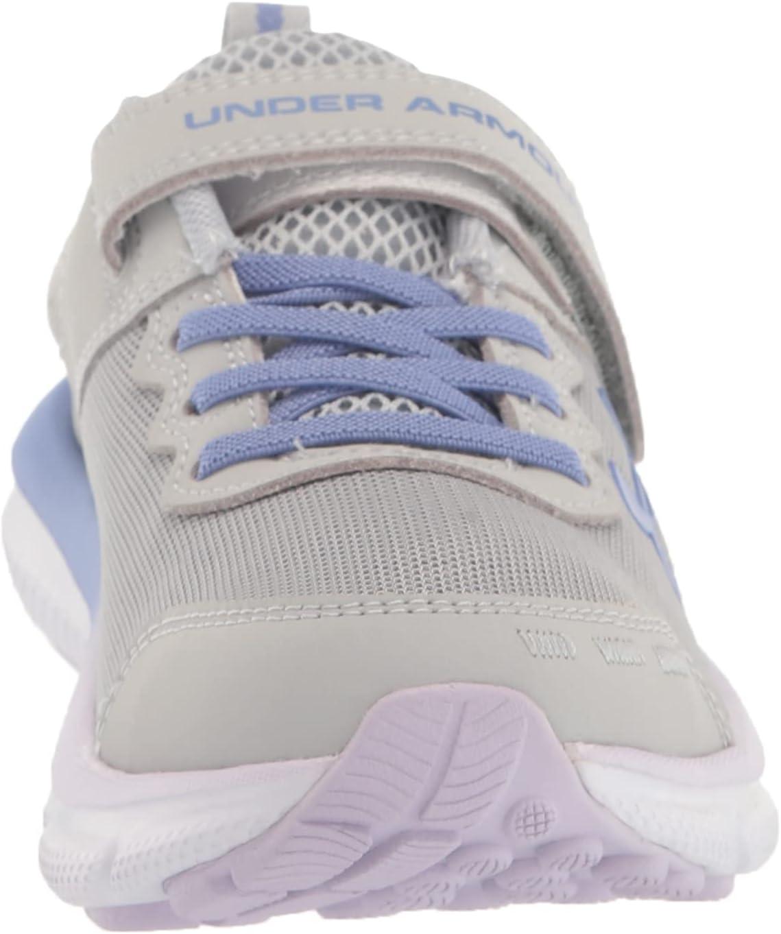 imageUnder Armour UnisexChild Pre School Assert 10 Alternate Closure101 Mod GrayNebula PurpleBaja Blue