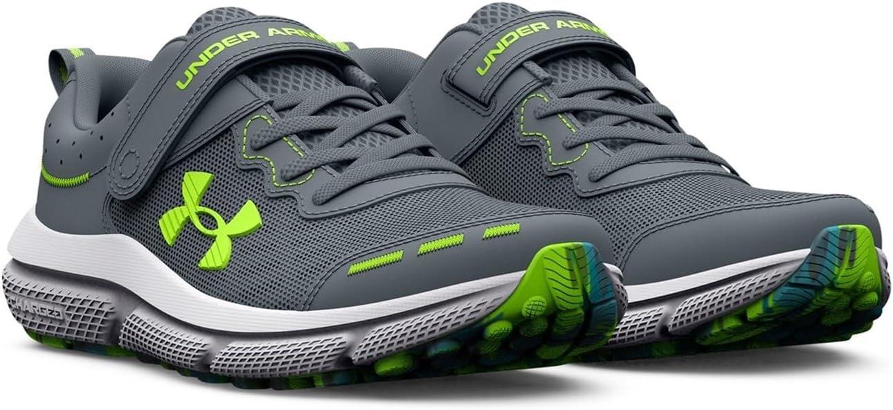 imageUnder Armour UnisexChild Pre School Assert 10 Alternate Closure102 GravelGlacier BlueLime Surge