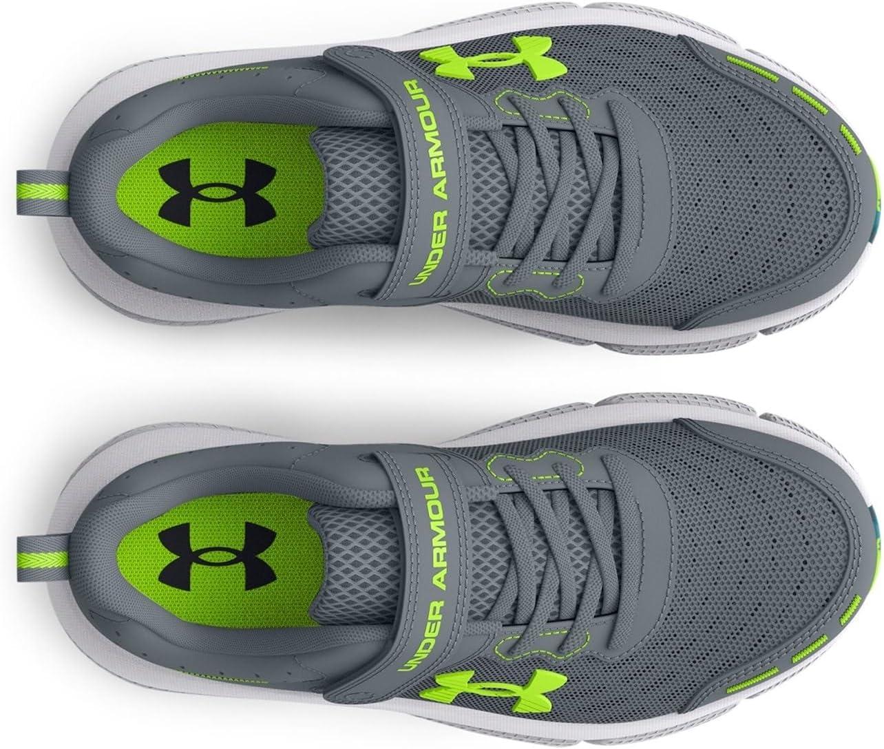 imageUnder Armour UnisexChild Pre School Assert 10 Alternate Closure102 GravelGlacier BlueLime Surge