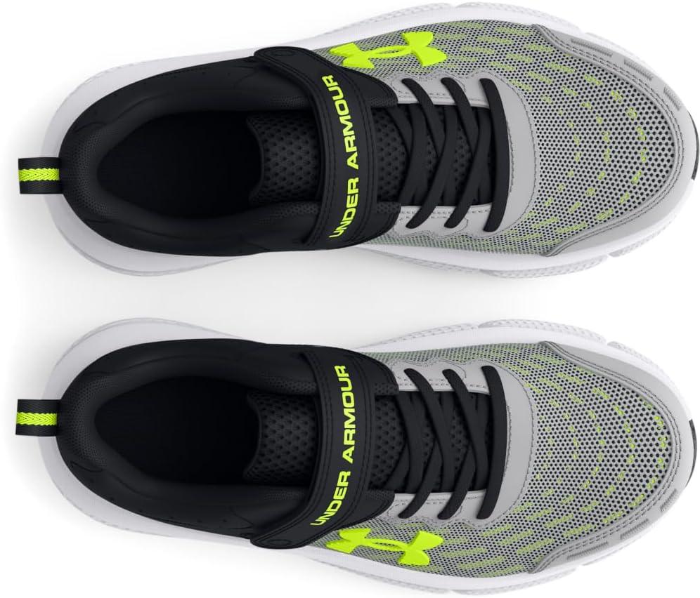 imageUnder Armour UnisexChild Pre School Assert 10 Alternate Closure102 Mod GrayBlackHigh Vis Yellow