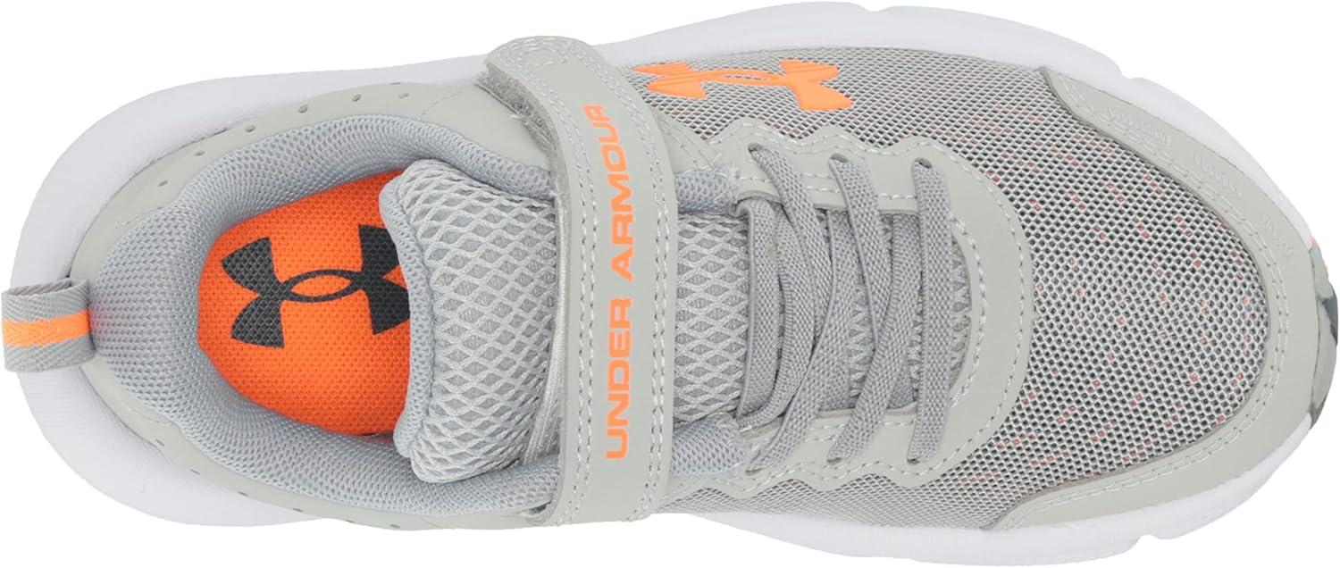 imageUnder Armour UnisexChild Pre School Assert 10 Alternate Closure103 Mod GrayOrange BlastOrange Blast