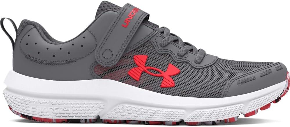imageUnder Armour UnisexChild Pre School Assert 10 Alternate Closure108 Titan GrayBlackRacer Red