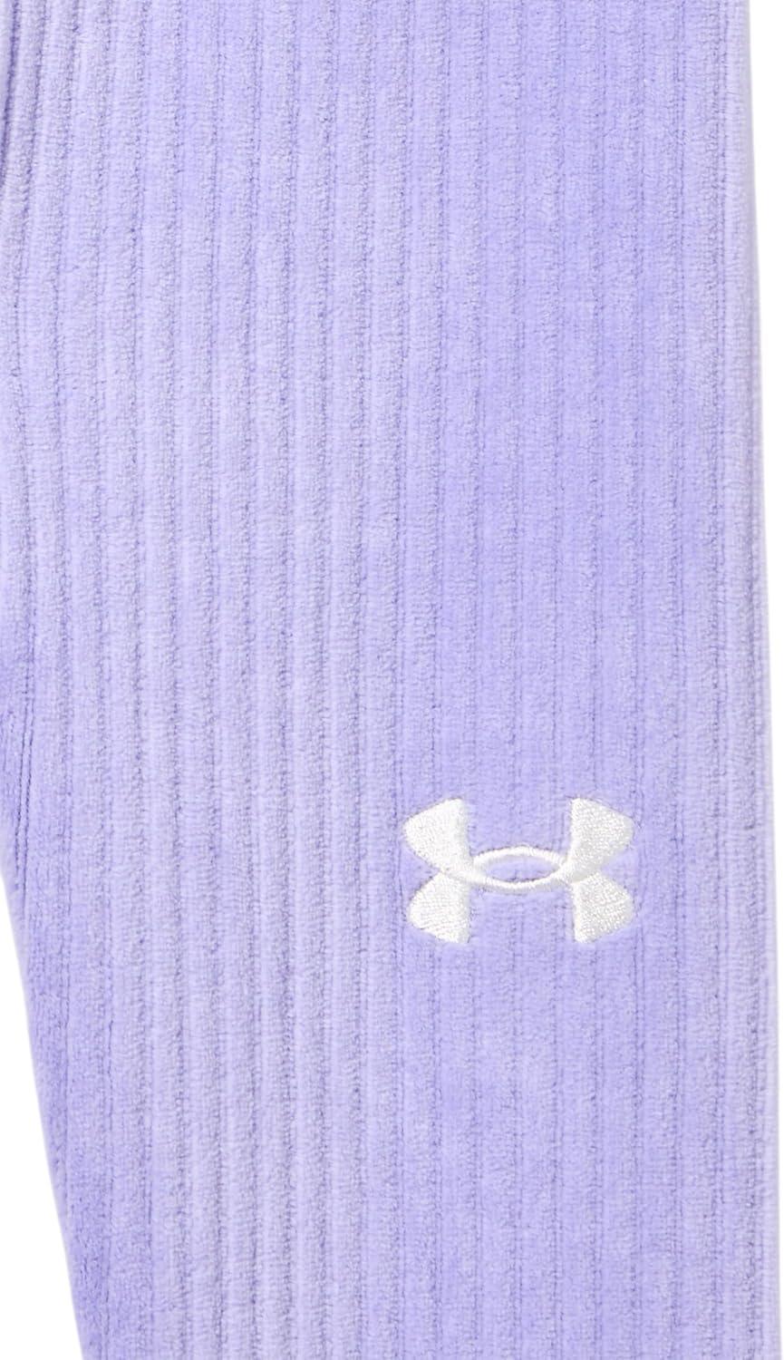 imageUnder Armour babygirls Ua Terrazzo Leopard Heart SetShort SetBlue Calm Rib Velour