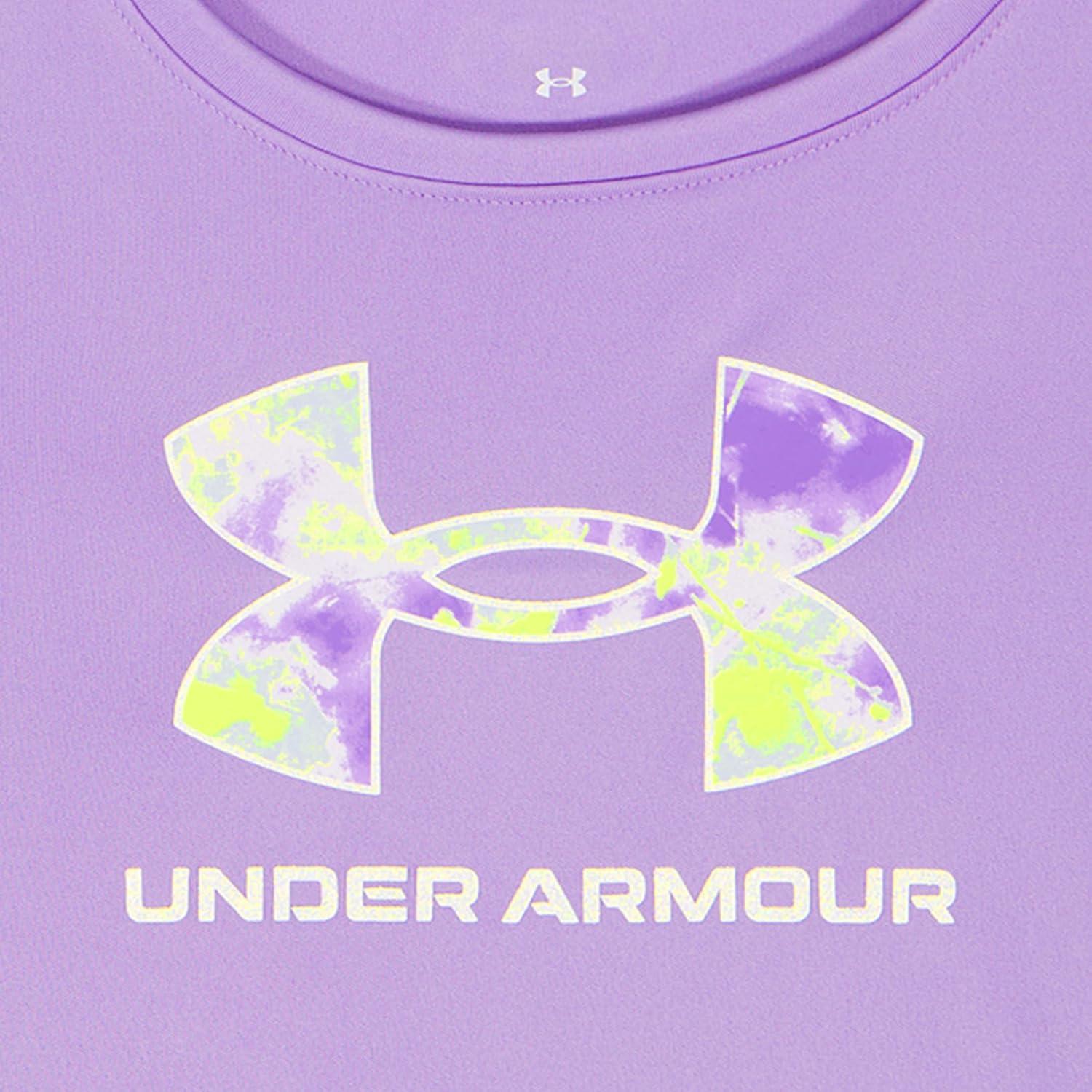 imageUnder Armour babygirls Ua Terrazzo Leopard Heart SetShort SetLavendar Print