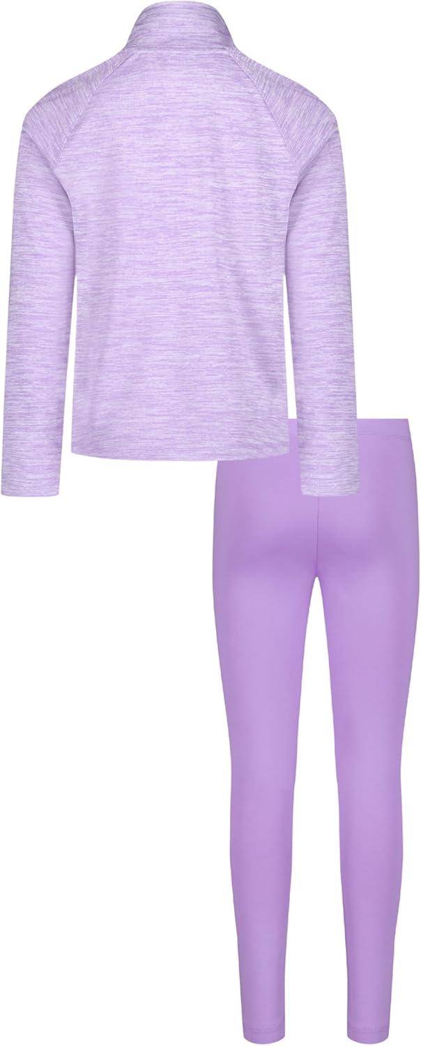 imageUnder Armour babygirls Ua Terrazzo Leopard Heart SetShort SetLavendar Quarter Zip