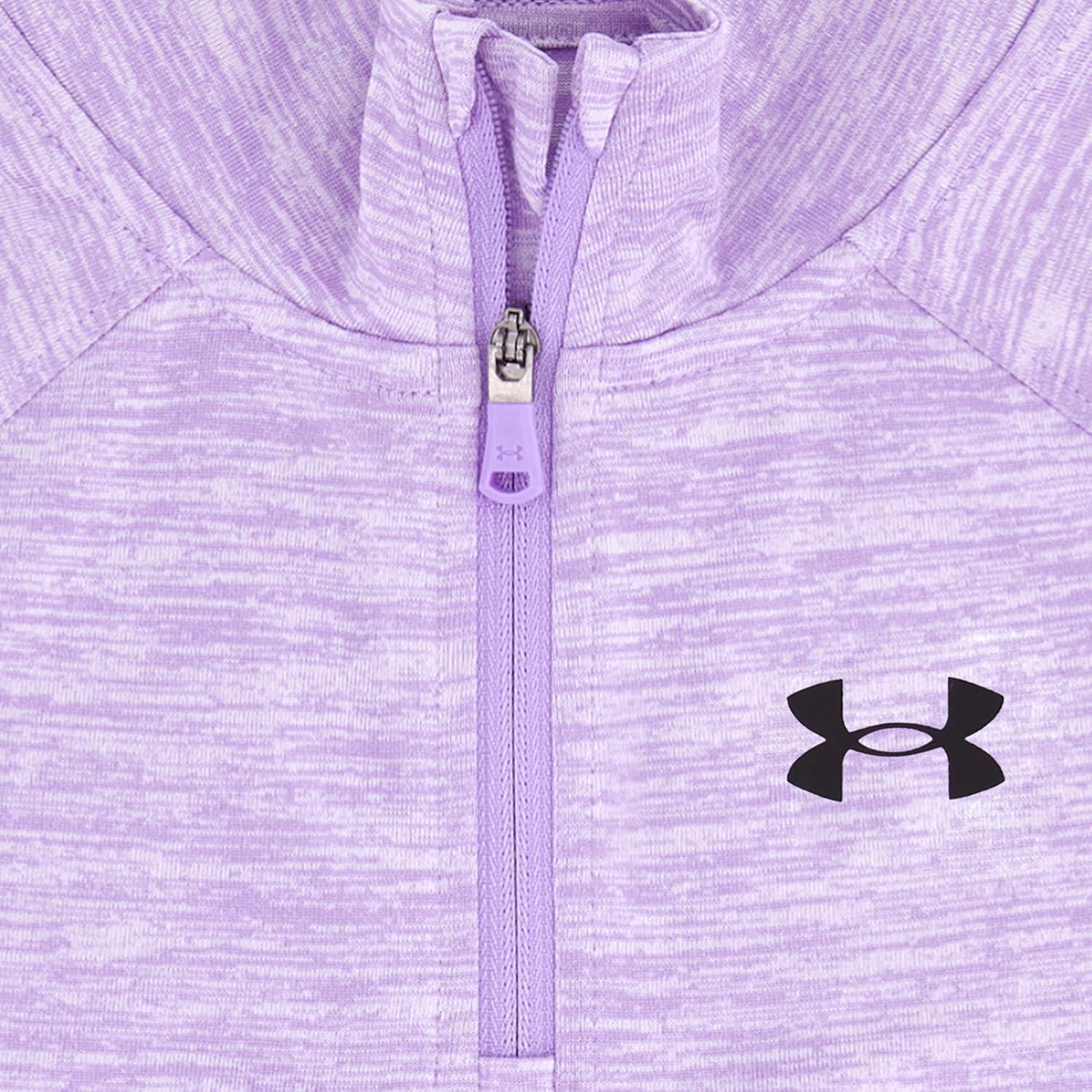 imageUnder Armour babygirls Ua Terrazzo Leopard Heart SetShort SetLavendar Quarter Zip