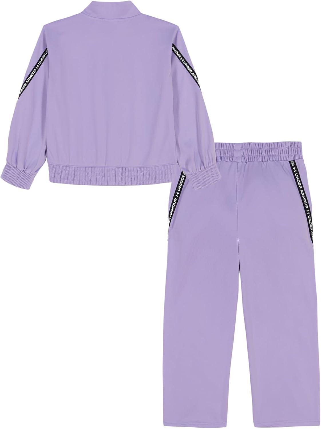 imageUnder Armour babygirls Ua Terrazzo Leopard Heart SetShort SetLavendar With Taping