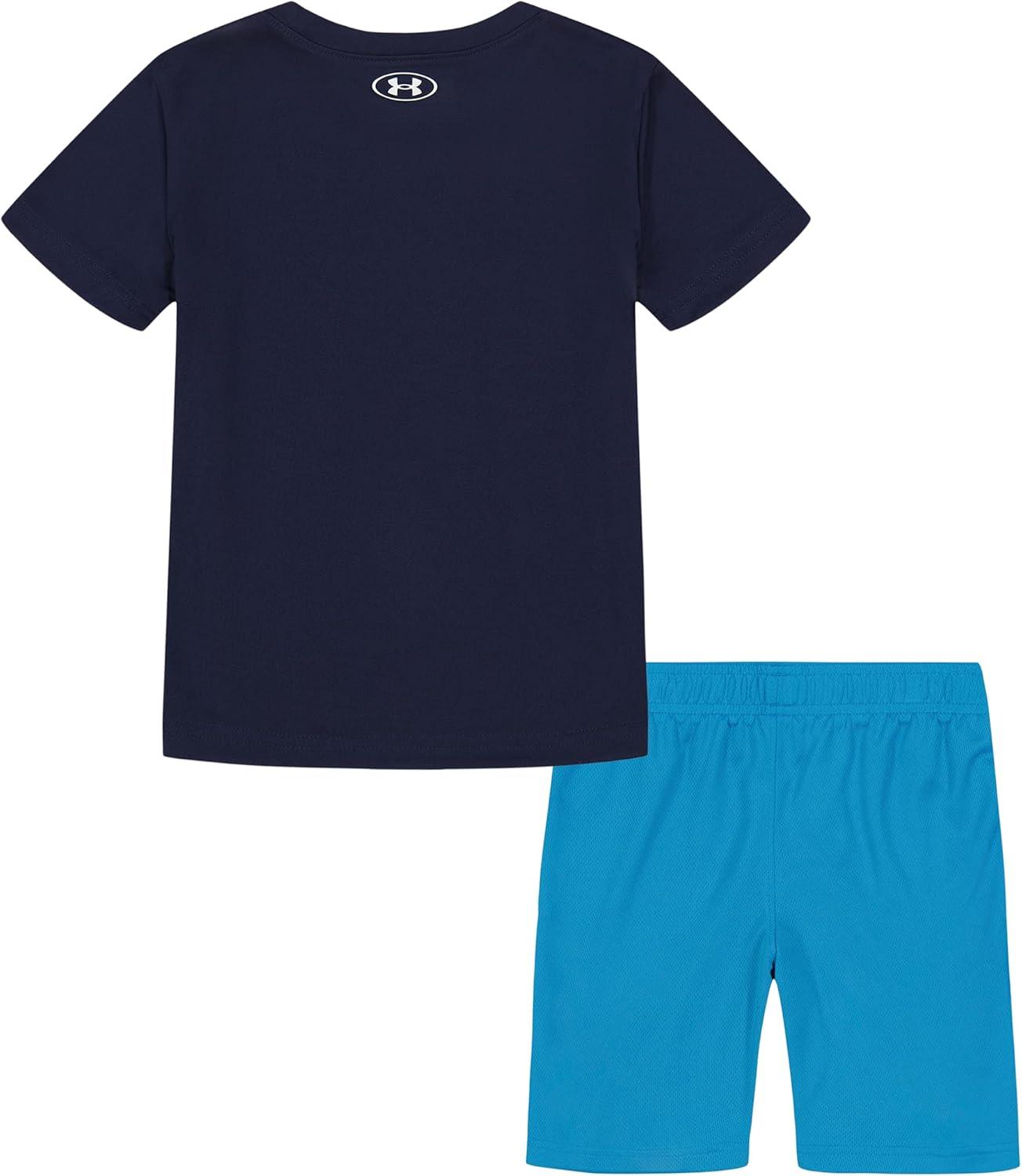 imageUnder Armour babygirls Ua Terrazzo Leopard Heart SetShort SetMidnight Navy Infinite