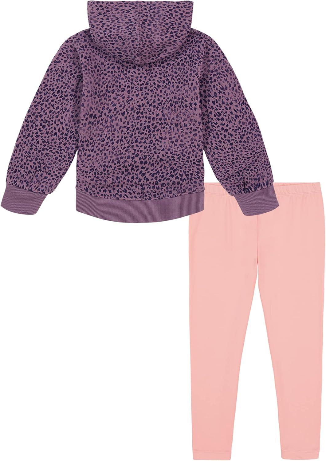 imageUnder Armour babygirls Ua Terrazzo Leopard Heart SetShort SetMisty Purple Leopard