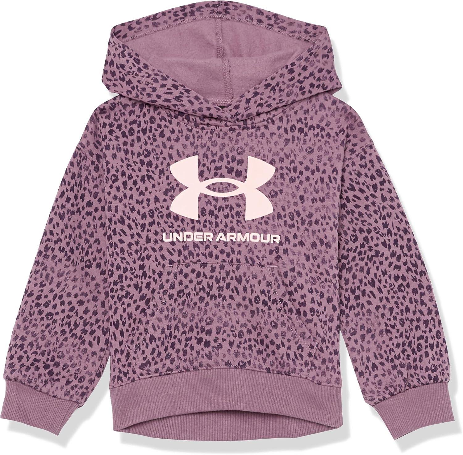 imageUnder Armour babygirls Ua Terrazzo Leopard Heart SetShort SetMisty Purple Leopard