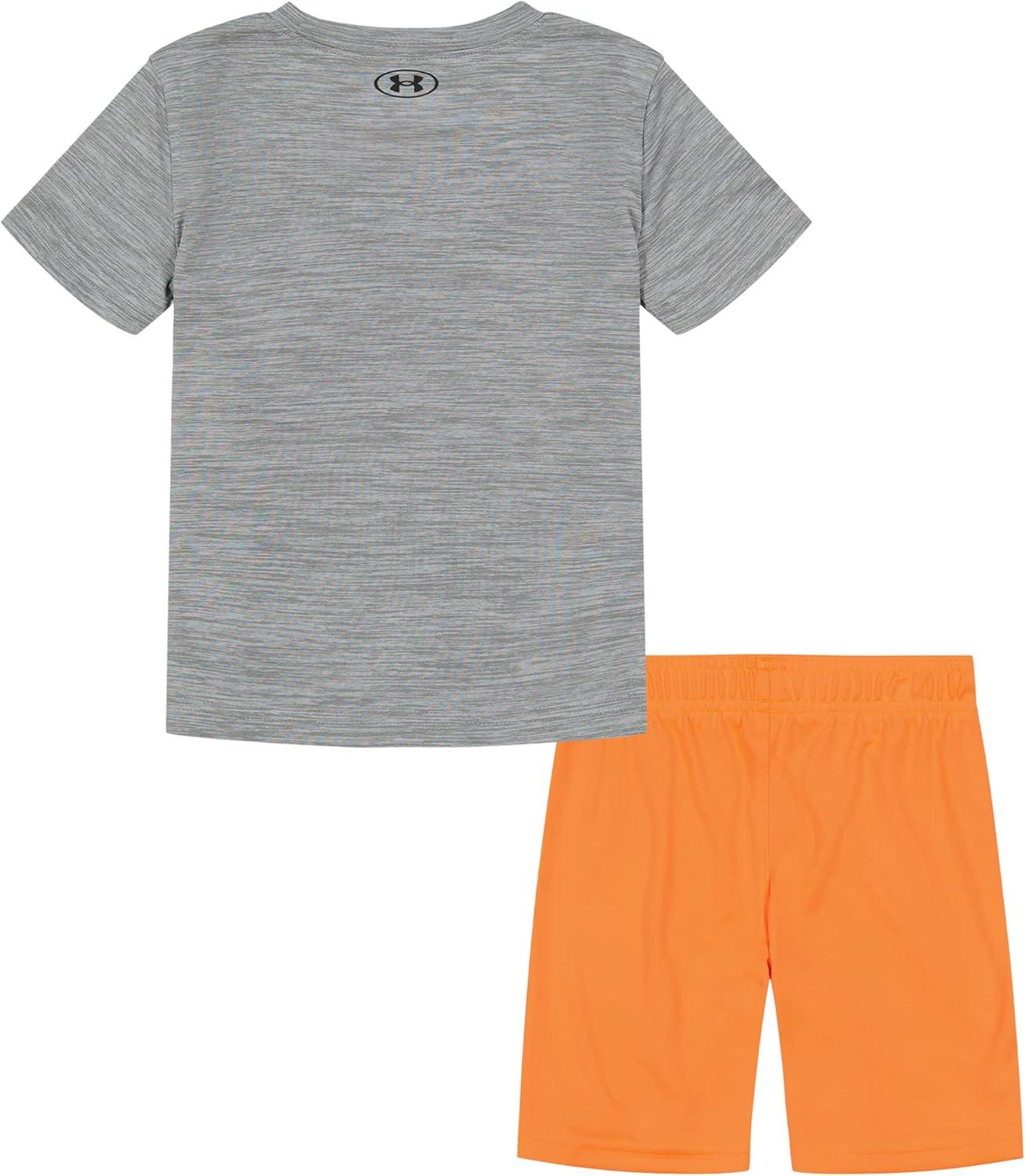 imageUnder Armour babygirls Ua Terrazzo Leopard Heart SetShort SetOrange Blast Deconstruct